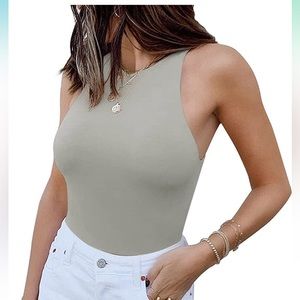 Amazon Women’s Sleeveless Razor Back Bodysuit